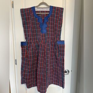 Hand made dress - made in Ghana in traditional cloth